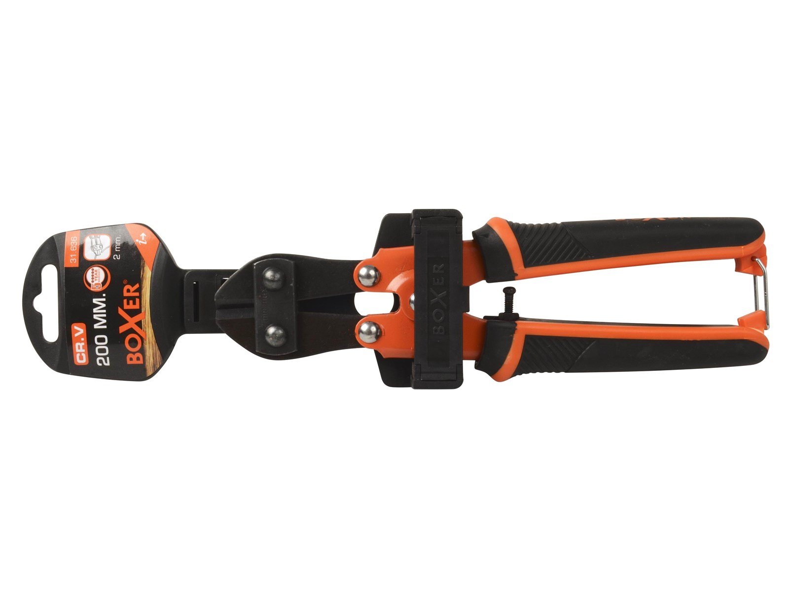 Boxer Bolt cutters compact with spring 200 mm. Boxer Bolt cutters compact with spring 200 mm.